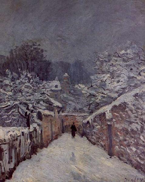 Alfred Sisley Snow at Louveciennes China oil painting art